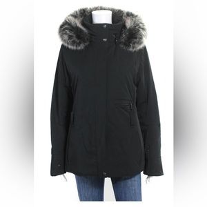 Poivre blanc French designer women’s black ski jacket M-L